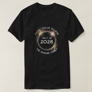Total Solar Eclipse Art Design T-Shirt