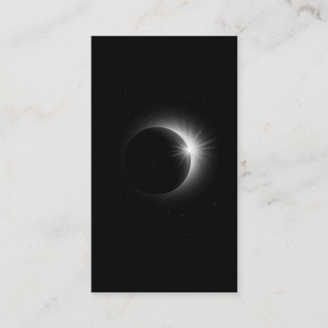 Total Solar Eclipse Astronomy Business Card (Front)