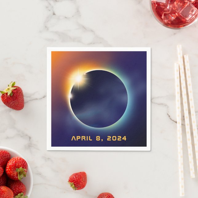 Total Solar Eclipse | Astronomy Star Party Napkins (Insitu)
