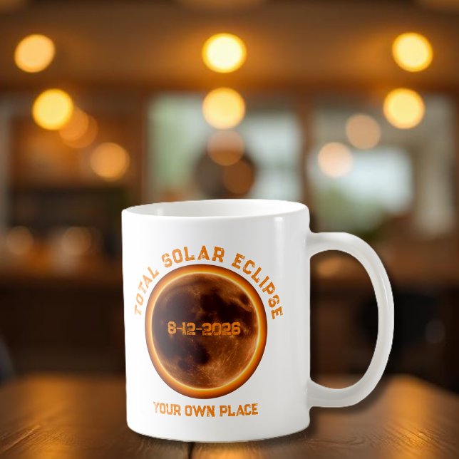 Total Solar Eclipse August 12 2026 Coffee Mug (Total Solar Eclipse August 12 2026 Coffee Mug souvenir keepsake)