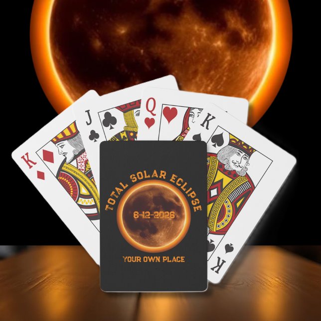 Total Solar Eclipse August 12, 2026 Poker Cards (Total Solar Eclipse August 12, 2026 Poker Cards)