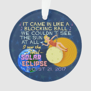 Total Solar Eclipse August 21 2017 American Funny Ornament