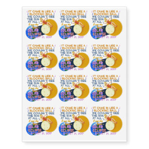 Total Solar Eclipse August 21 2017 American Funny Temporary Tattoos