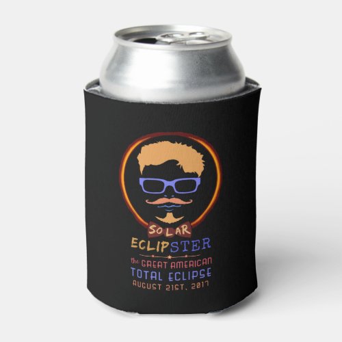 Total Solar Eclipse August 21 2017 Funny Hipster Can Cooler