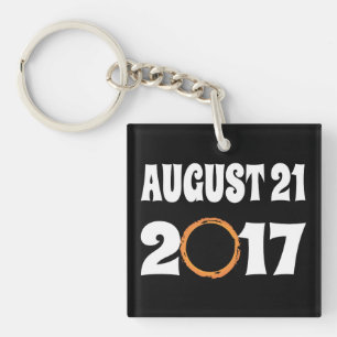 Total Solar Eclipse August 21 2017 Keychain