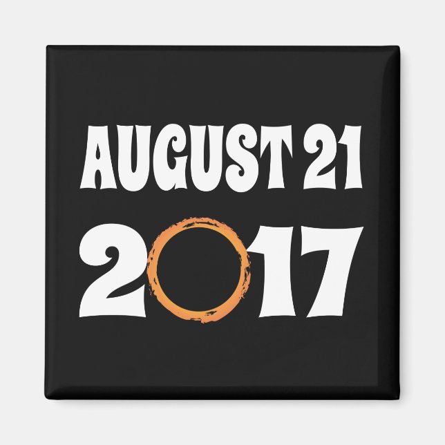 Total Solar Eclipse August 21 2017 Magnet (Front)