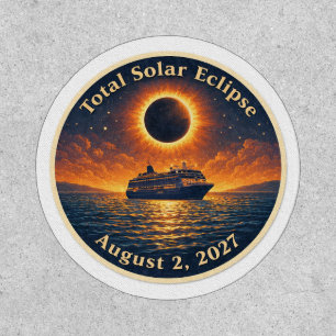 Total Solar Eclipse August 2 2027 cruise ship Patch