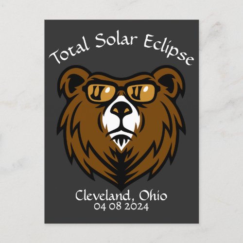 Total Solar Eclipse Bear Eclipse Viewer Postcard