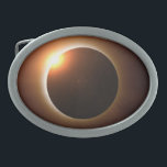 Total Solar Eclipse Belt Buckle<br><div class="desc">NASA view of near totality as the moon blocks the bright light of the daytime sun during a total solar eclipse</div>