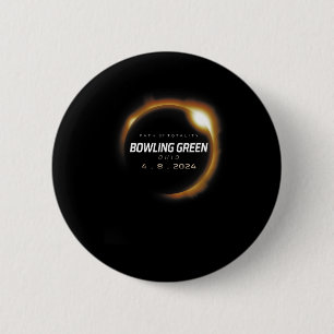 Total Solar Eclipse Bowling Green Ohio April 8 Button