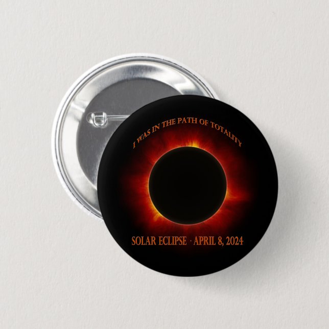Total Solar Eclipse Button (Front & Back)