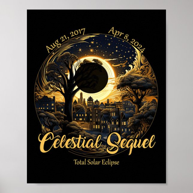 Total Solar Eclipse Celestial Sequel 2017 Totality Poster (Front)