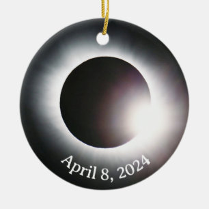 Total Solar Eclipse Ceramic Ornament