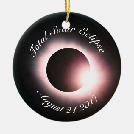 Total Solar Eclipse Ceramic Ornament