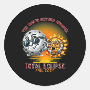 Total Solar Eclipse Chase April 2024 Sun Is Gettin Classic Round Sticker