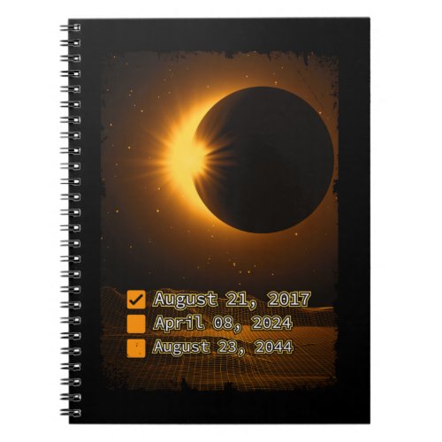 Total Solar Eclipse Check List 8th April 2024 Notebook