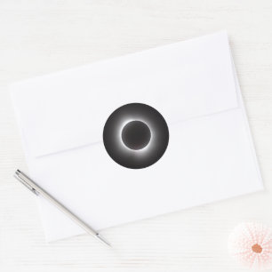 Total Solar Eclipse Classic Round Sticker