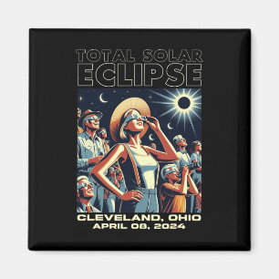 Total Solar Eclipse Cleveland  Magnet