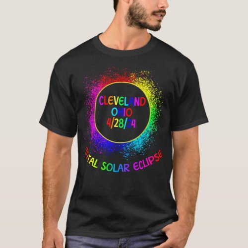 Total Solar Eclipse Cleveland Ohio 42824 Kids T_Shirt