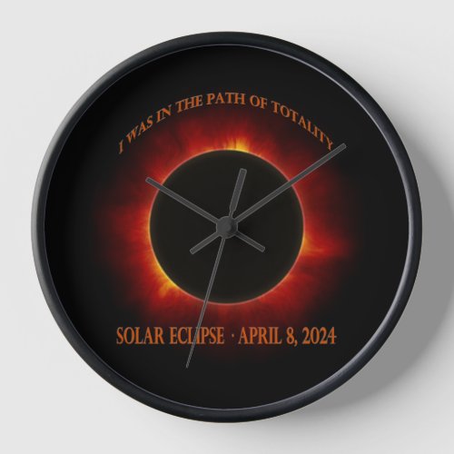 Total Solar Eclipse Clock