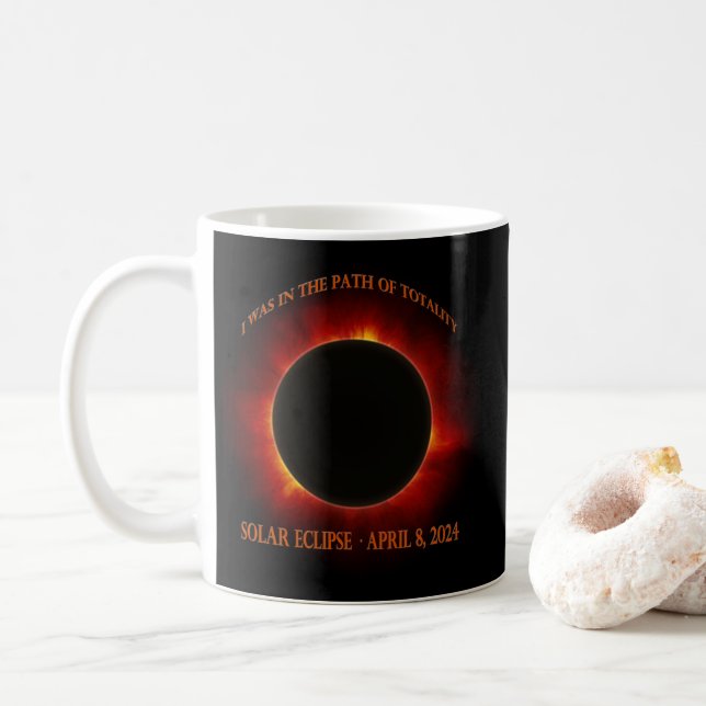 Total Solar Eclipse Coffee Mug (With Donut)