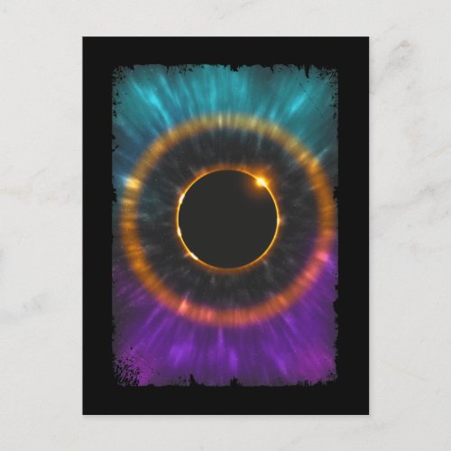 Total Solar Eclipse Colors 8th April 2024 Postcard