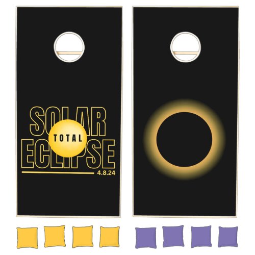 Total Solar Eclipse Cornhole Set