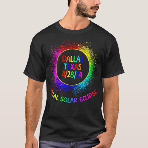 Total Solar Eclipse Dallas Texas 42824 Kids T_Shirt
