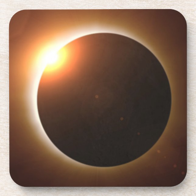 Total Solar Eclipse Drink Coaster (Front)