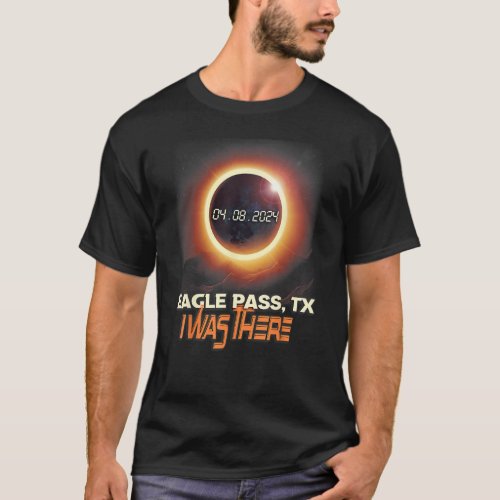 Total Solar Eclipse Eagle Pass Texas TX T_Shirt