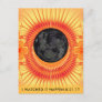 Total Solar Eclipse Fractal Art Postcard