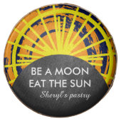 Total solar eclipse funny customizable chocolate dipped oreo (Front)