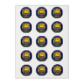 Total solar eclipse funny customizable edible frosting rounds (Sheet)