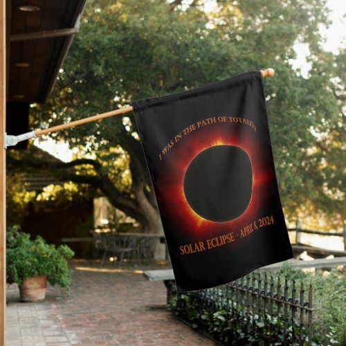 Total Solar Eclipse House Flag