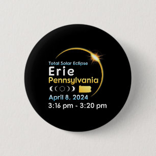 Total Solar Eclipse In Erie Pennsylvania On April  Button