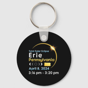 Total Solar Eclipse In Erie Pennsylvania On April  Keychain