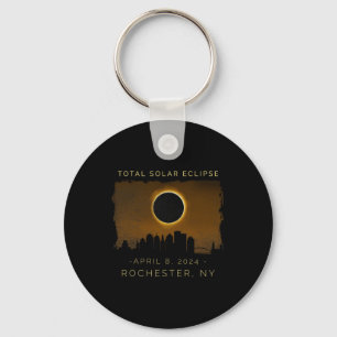 Total Solar Eclipse In Rochester New York Keychain