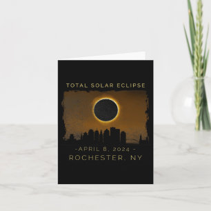 Total Solar Eclipse In Rochester New York Vintage  Card