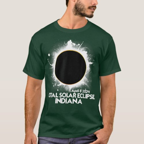 Total Solar Eclipse Indiana 2024 American Totality T_Shirt