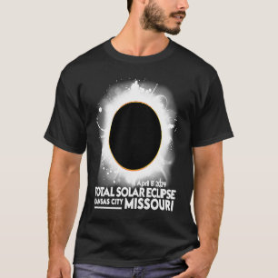 Total Solar Eclipse Kansas CITY Missouri April 8 2 T-Shirt