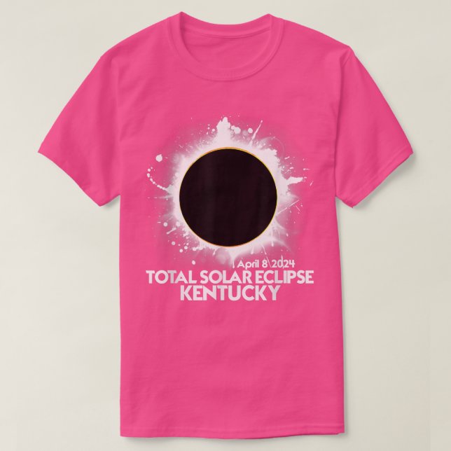 Total Solar Eclipse Kentucky 2024 Totality  T-Shirt (Design Front)