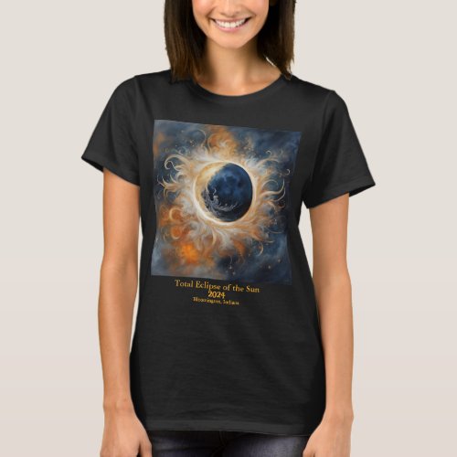 Total Solar Eclipse Magic 2 Sides YOUR Text  T_Shirt