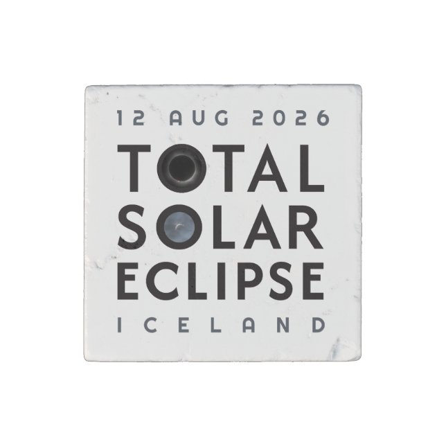 Total Solar Eclipse Magnet Custom Date Place (Front)