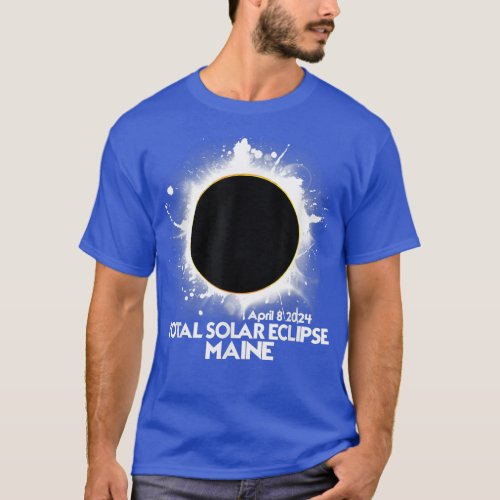 Total Solar Eclipse Maine 2024 Totality American  T_Shirt