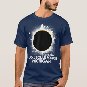 Total Solar Eclipse Michigan 2024 American Totalit T-Shirt