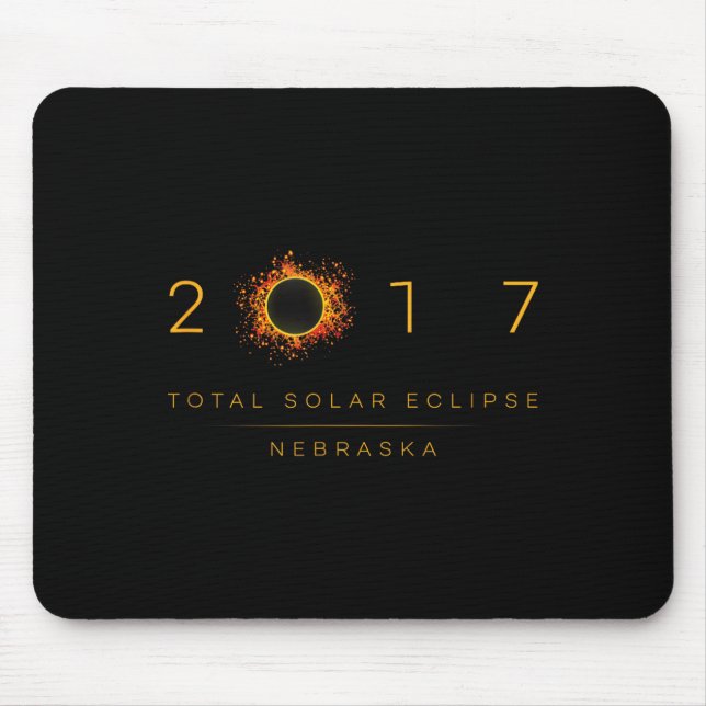 Total Solar Eclipse Nebraska 2017 Mouse Pad (Front)