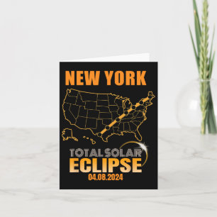 Total Solar Eclipse New York Card
