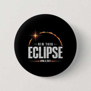 Total Solar Eclipse New York - Total Eclipse 2024  Button