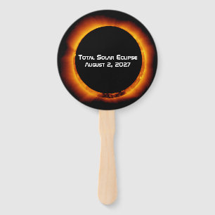 Total Solar Eclipse of the Century 2027 Hand Fan