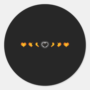 Total Solar Eclipse (of The Heart) T Shirt Classic Round Sticker